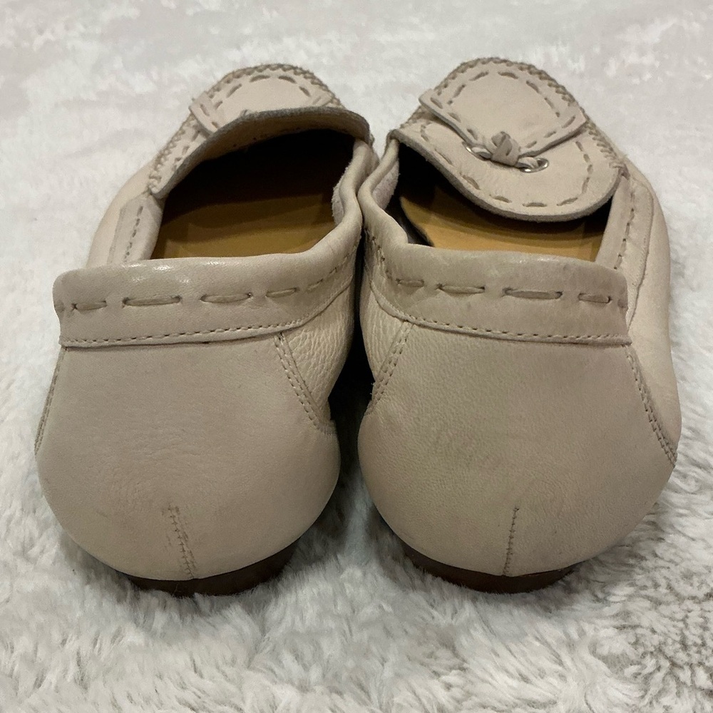 Cole Haan Cream Leather Tassel Loafers 10B - Picture 3 of 6